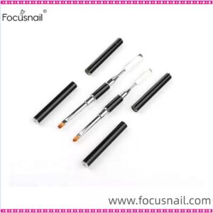 Nail Gel Brush & Picker Dual - Ended Stainless Steel Gel Nail Brush Tool for Polygel Brushes it Acrylic UV Nails Extension
