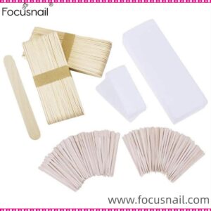 50/100/300/500 Pieces Waxing Strip Non-Woven Hair Removal Wax Strips and  Wax Applicator Sticks