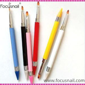 3-in-1 Nail Art Stippling & Removal Replacement Pen Dual Tip Stippling Pen Embossing Pen Metal Tip Stippling Tool