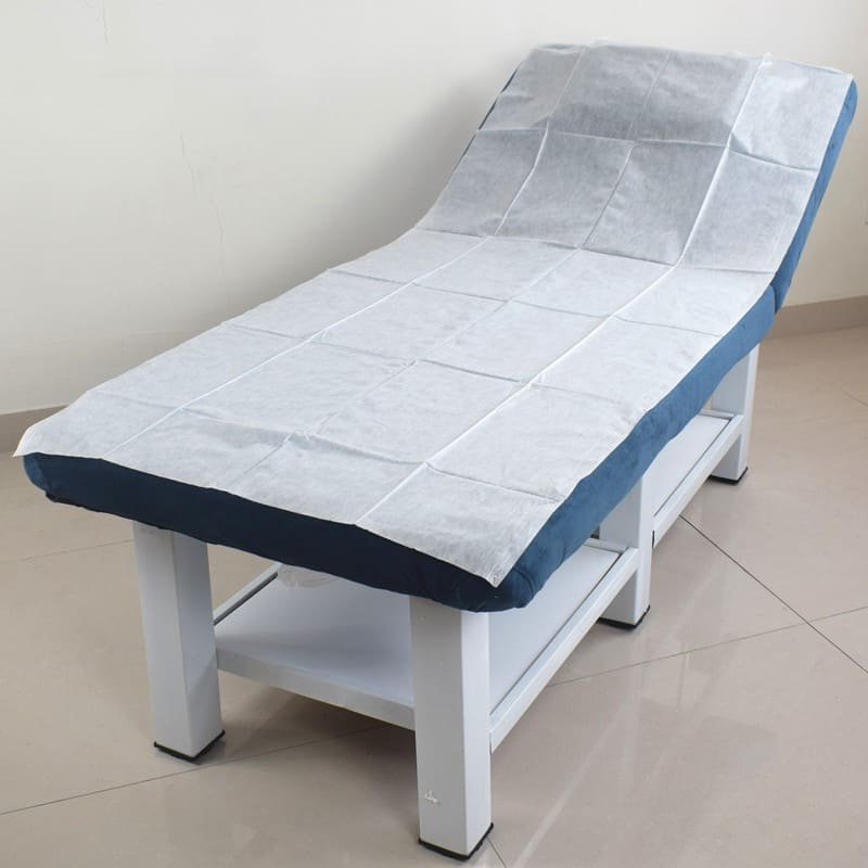 50PCS Disposable Bed Sheets Waterproof Sheet 80cm Mattress Cover Massage Bedka SPA Hobby Care Breathable Bed Sheet White with Holes - Image 4