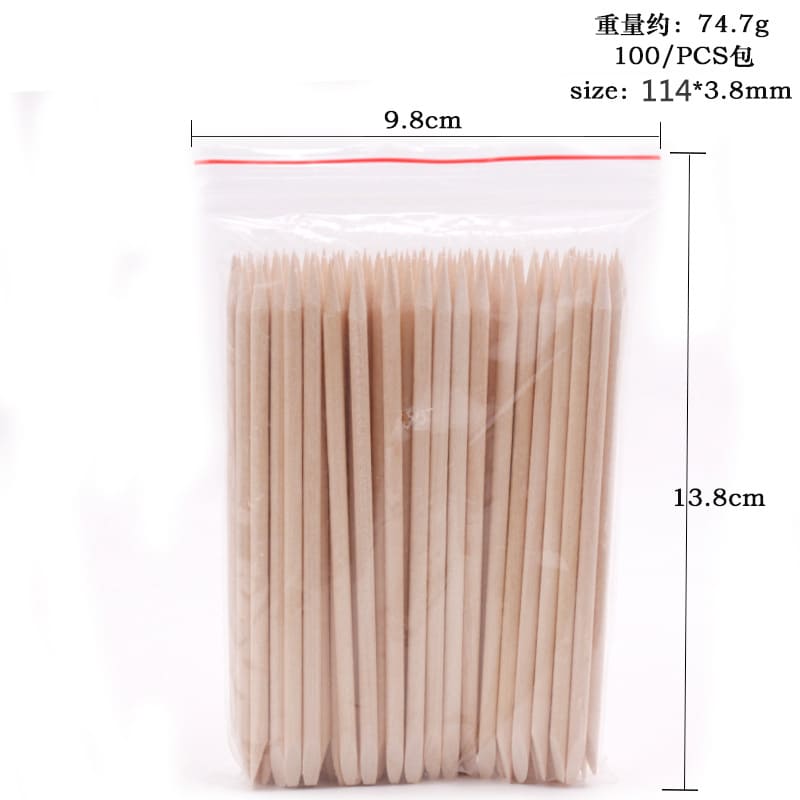 100PC Nail Art Cuticle Remover Dead Skin Manicure Tool - Image 10