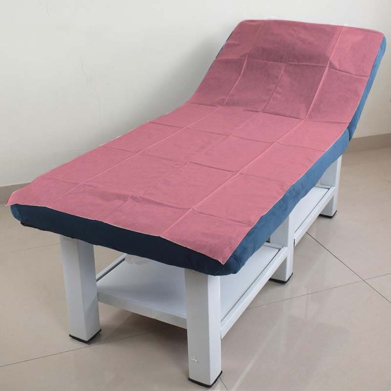 50PCS Disposable Bed Sheets Waterproof Sheet 80cm Mattress Cover Massage Bedka SPA Hobby Care Breathable Bed Sheet White with Holes - Image 2