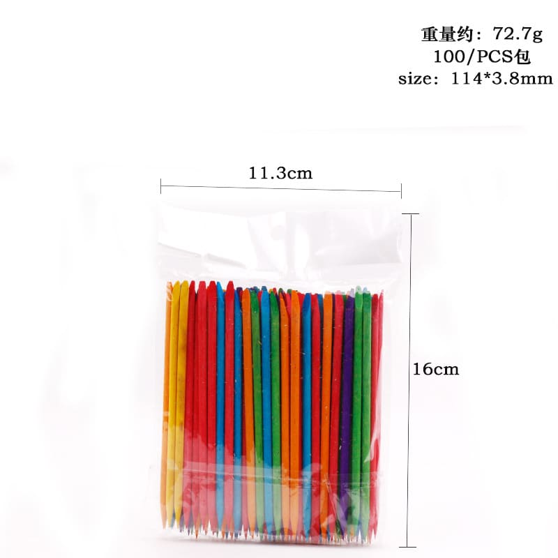 100PC Nail Art Cuticle Remover Dead Skin Manicure Tool - Image 8