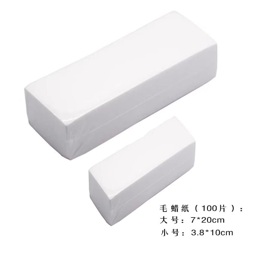 50/100/300/500 Pieces Waxing Strip Non-Woven Hair Removal Wax Strips and  Wax Applicator Sticks - Image 4