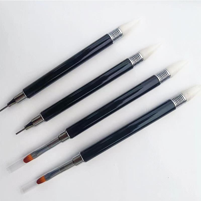 3-in-1 Nail Art Stippling & Removal Replacement Pen Dual Tip Stippling Pen Embossing Pen Metal Tip Stippling Tool - Image 5
