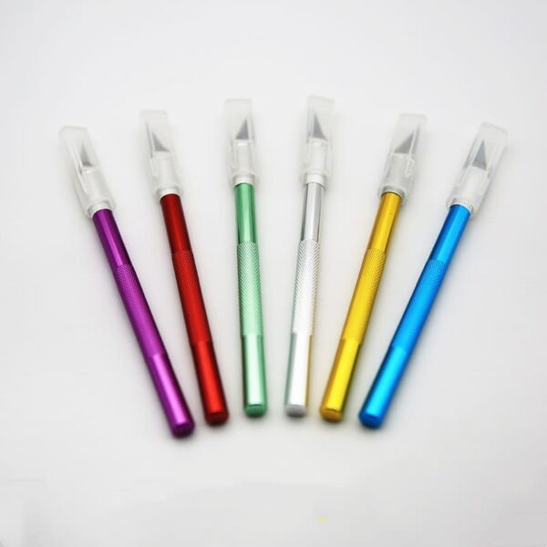 Metal Handle Hobby Knife Cutter Pen Carving Repair DIY Tool - Image 2