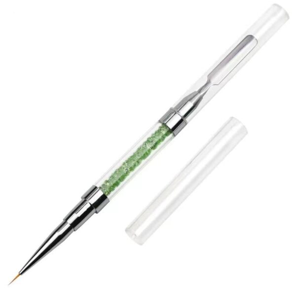 Nail Art Brush Spatula Drawing Painting Line Pen Liner Gradient Flat Round Builder Extension Metal French Manicure Tools - Image 4