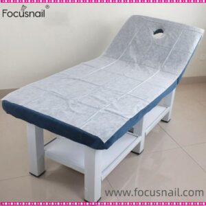 50PCS Disposable Bed Sheets Waterproof Sheet 80cm Mattress Cover Massage Bedka SPA Hobby Care Breathable Bed Sheet White with Holes