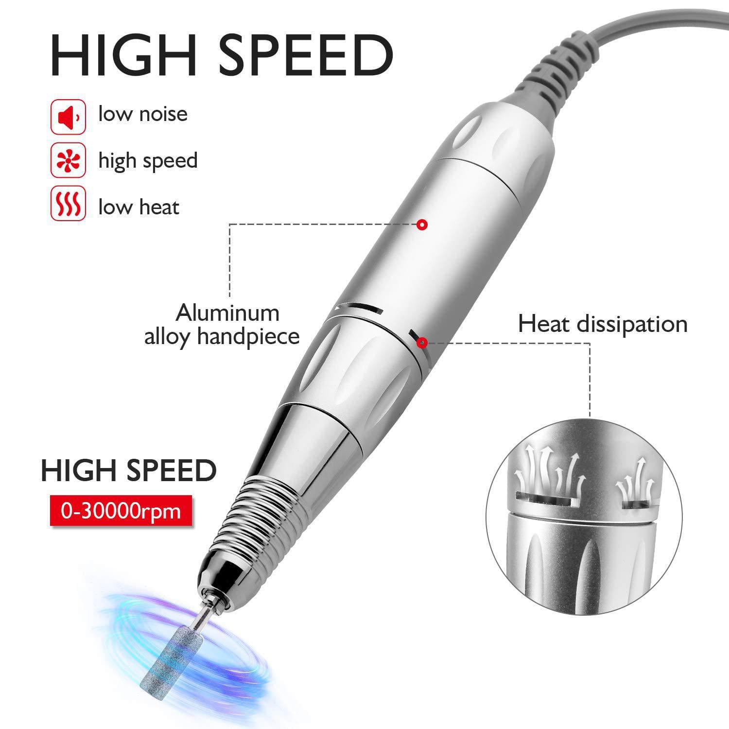 Replacement Electric Nail Drill Machine Handle Handpiece Pen Manicure Tool - Image 2