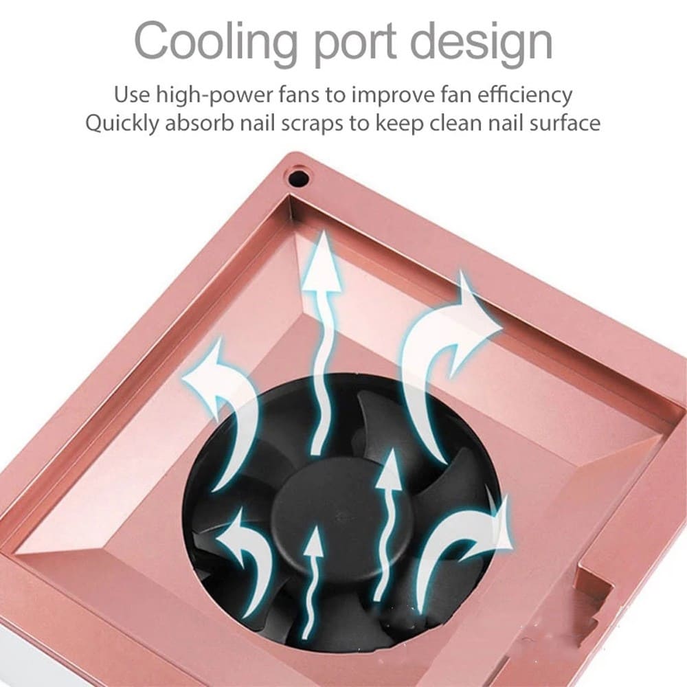 Strong Power 60W Nail Dust Collector Nail Polish Suction Vacuum Cleaner Nail Salon Tool Professional Cleaning Dust Collector - Image 4