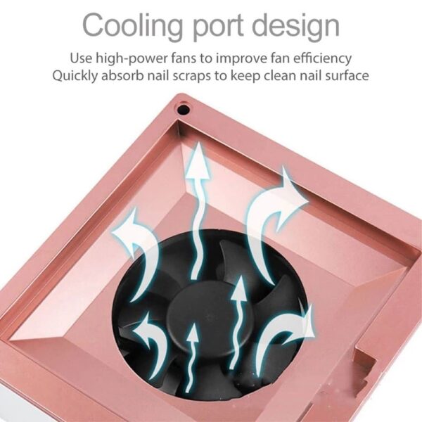 Strong Power 60W Nail Dust Collector Nail Polish Suction Vacuum Cleaner Nail Salon Tool Professional Cleaning Dust Collector - Image 4