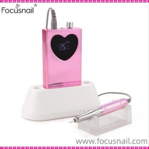 Electric Nail Machine, Portable, 35000 RPM, Nail Drill Machine, Rechargeable Nail Drill, Heart Engraved Nail Cuticle Machine, Acrylic Nail Drill Equipment, Electric Nail Care Set