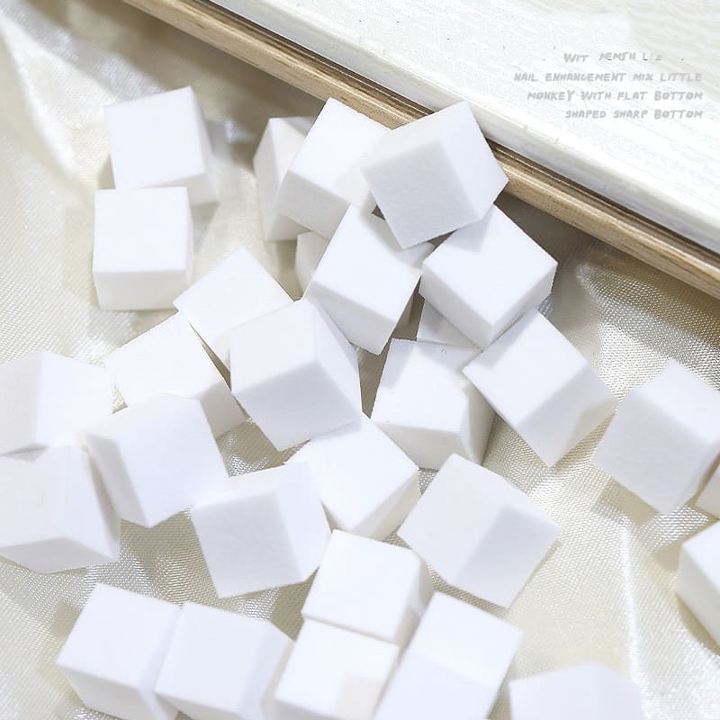 4-Claw Nail Sponge Reacher Grabber Pickup Tool Metal Grabber Reacher Tool 50Pcs Colorful Mini Nail Sponges - Image 7