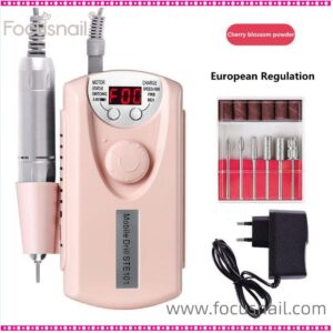 Electric Nail File Nail Drill Machine Portable Rechargeable Electric Nail Drill Pen Nail Gel Polisher Nail Art Equipment Nail Tool for Natural Nail, Gel Polish
