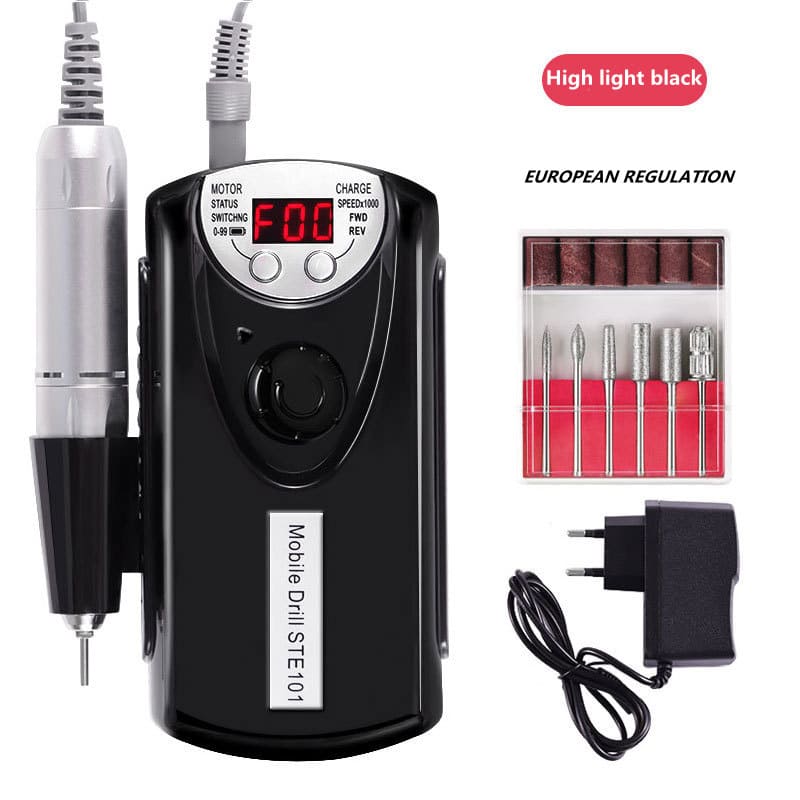 Electric Nail File Nail Drill Machine Portable Rechargeable Electric Nail Drill Pen Nail Gel Polisher Nail Art Equipment Nail Tool for Natural Nail, Gel Polish - Image 2