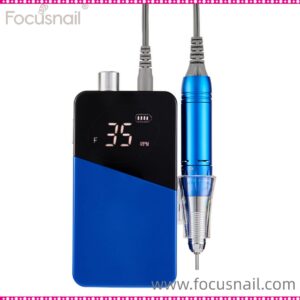 Electric Nail File 35,000 rpm Cordless Portable Electric Nail Drill Machine Rechargeable E-file Nail Drill Manicure Pedicure Set for Natural Nail Gel Polish