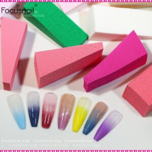Nail Gradient Sponge Sponge Brush Beauty Hydrophilic Non-latex Pre Cut Triangle Sponge Makeup Cosmetics Wedge Sponge