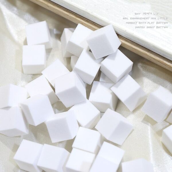 4-Claw Nail Sponge Reacher Grabber Pickup Tool Metal Grabber Reacher Tool 50Pcs Colorful Mini Nail Sponges - Image 7