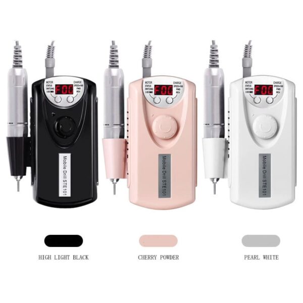Electric Nail File Nail Drill Machine Portable Rechargeable Electric Nail Drill Pen Nail Gel Polisher Nail Art Equipment Nail Tool for Natural Nail, Gel Polish - Image 5