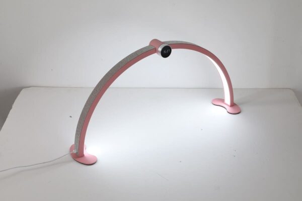 New Smart Touch Screen LED Nail Moon Lamp Desk Eyelash Lighting LCD Display Half Moon Nail Table Lamp - Image 7