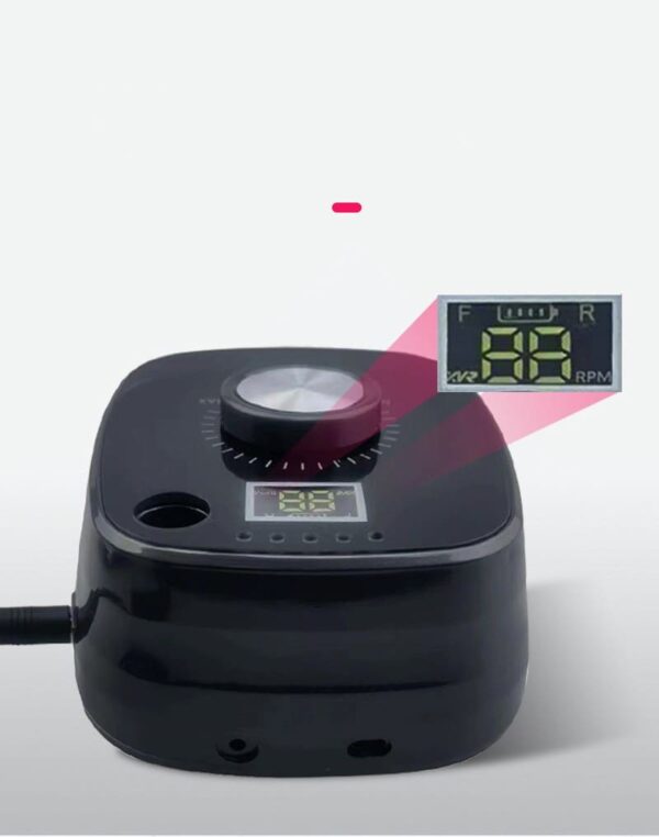 Electric Nail Drill Machine, Electric Nail Drill, 40000RPM, CW CCW, Rotation Speed, Adjustment, Nail Polisher, Electric Nail Grinding Machine - Image 4