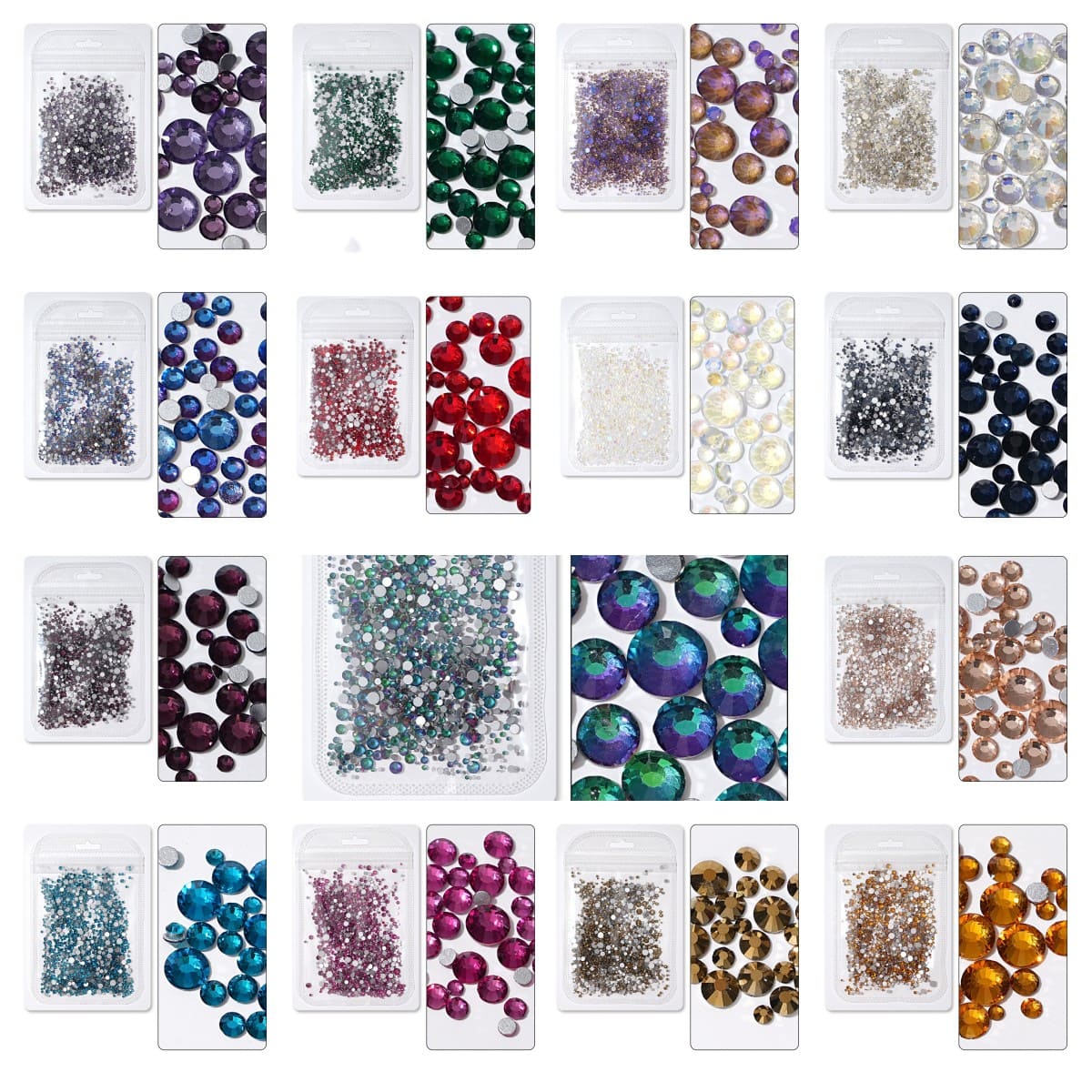 1440 DIY resin diamond Resin Flat Back Rhinestones Gem Nail Art - Image 2