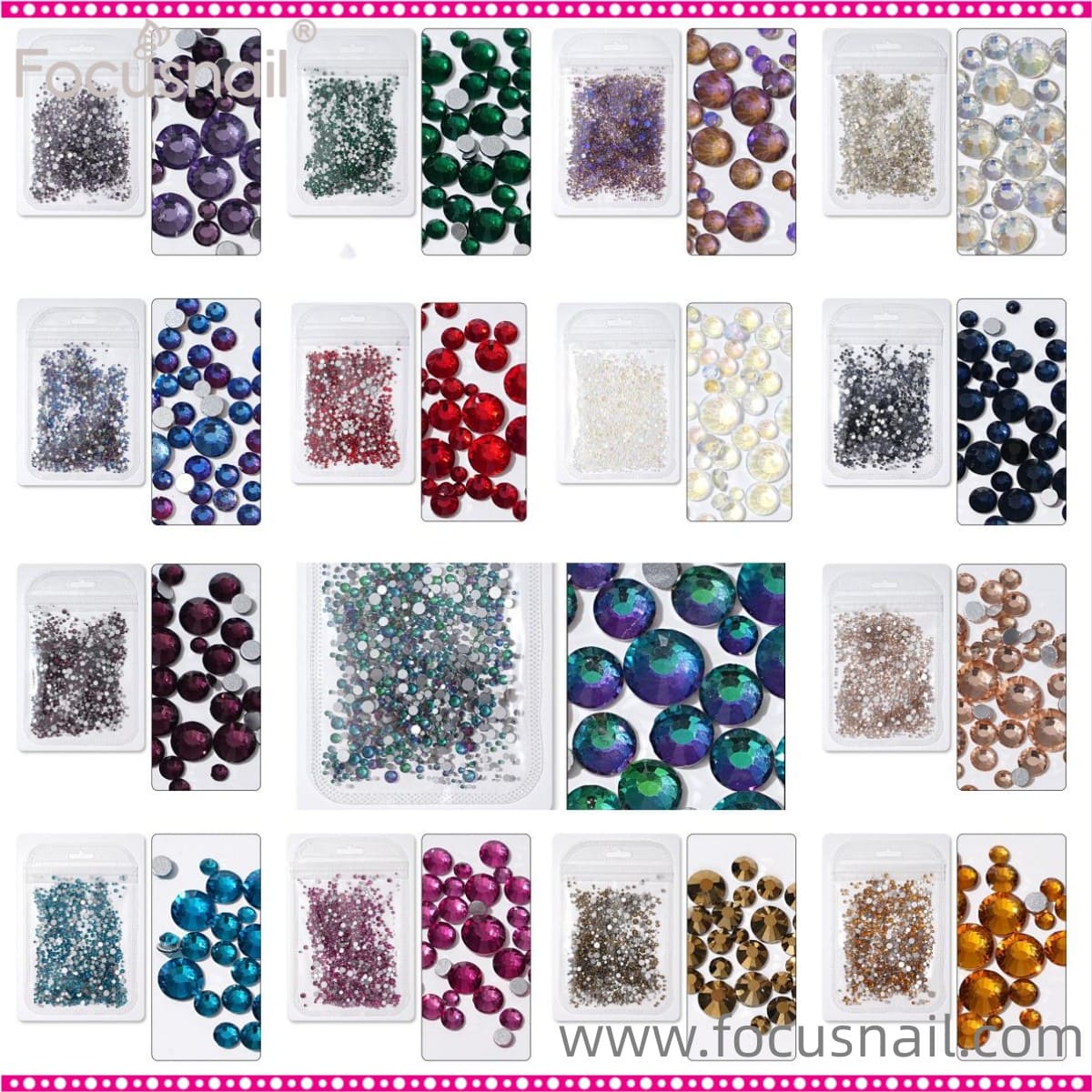 1440 DIY resin diamond Resin Flat Back Rhinestones Gem Nail Art