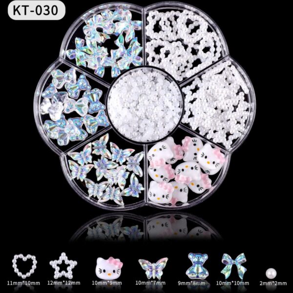 Nail Charms Nail Art Stickers Kawaii Nail Charms Slime Charms 3D Nail Art Charms Flatback Resin Charms - Image 7
