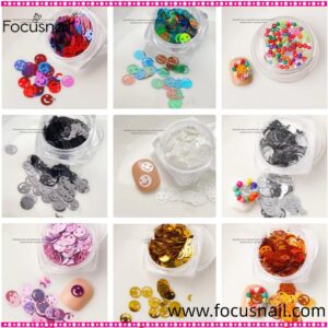 Smile Face Nail Glitter Sequin Nail Art Flake Slicing Nail Art Decoration Laser Colorful