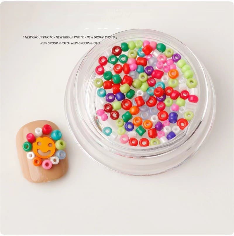 Smile Face Nail Glitter Sequin Nail Art Flake Slicing Nail Art Decoration Laser Colorful - Image 6