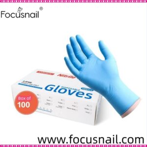 100pcs Professional Nitrile Gloves Multi-Purpose Vinyl Gloves Safety Work Gloves