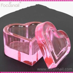 Heart Shape Dappen Dish Nail Crystal Clear Bowl Wash Cup Storage Powder Liquid Acrylic Monomer Dappen Dish
