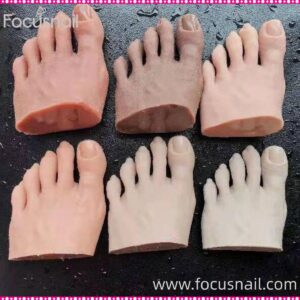 Wholesale silicone foot model realistic practice soft prosthetic foot model shooting props real silicone