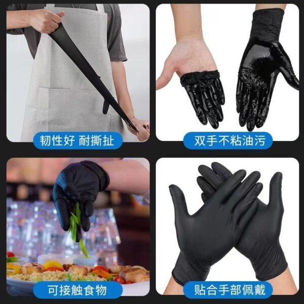 100pcs Professional Nitrile Gloves Multi-Purpose Vinyl Gloves Safety Work Gloves - Image 4