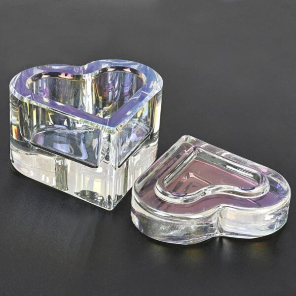 Heart Shape Dappen Dish Nail Crystal Clear Bowl Wash Cup Storage Powder Liquid Acrylic Monomer Dappen Dish - Image 3