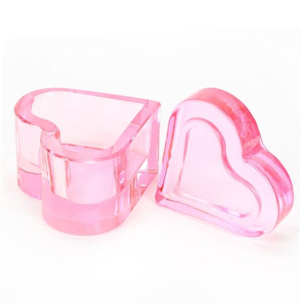 Heart Shape Dappen Dish Nail Crystal Clear Bowl Wash Cup Storage Powder Liquid Acrylic Monomer Dappen Dish - Image 2