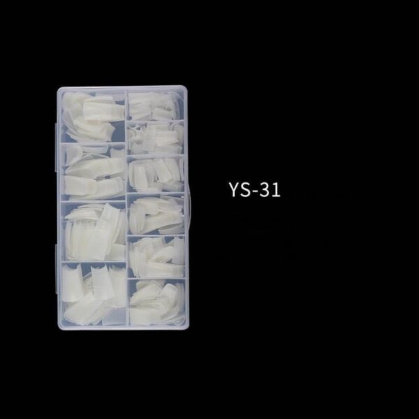 48 pcs oval heart shape nail art Artificial Nails Tips Color Chart training tools heart nail practice tips - Image 3
