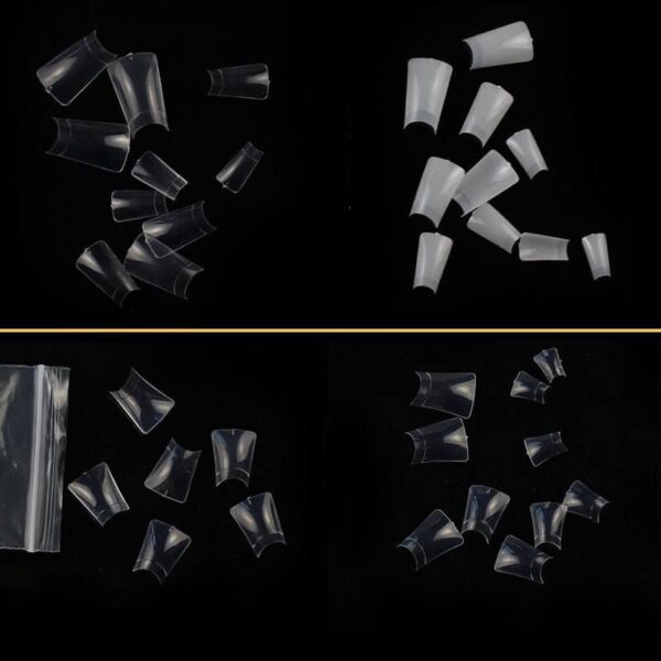 48 pcs oval heart shape nail art Artificial Nails Tips Color Chart training tools heart nail practice tips - Image 2