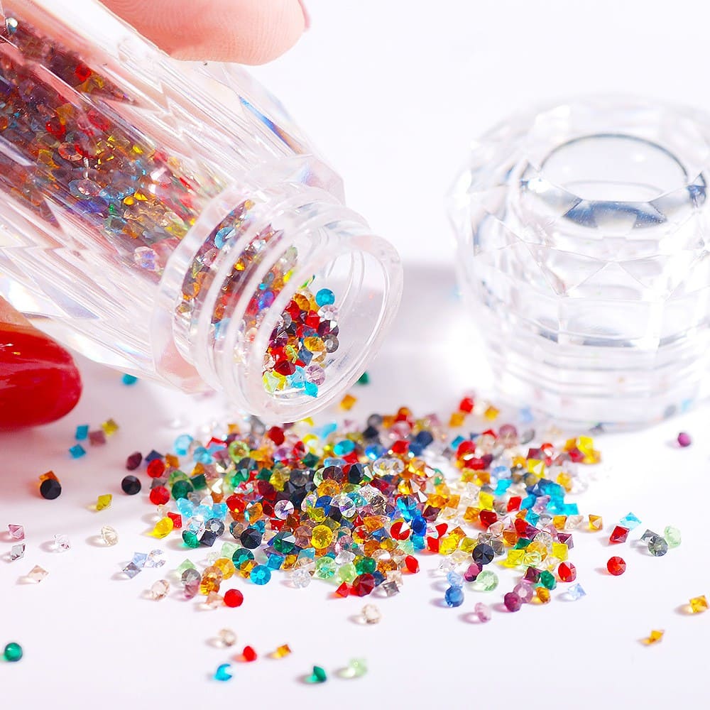 High quality, a variety of styles can be selected.3D rhinestone nail art decorations. - Image 3