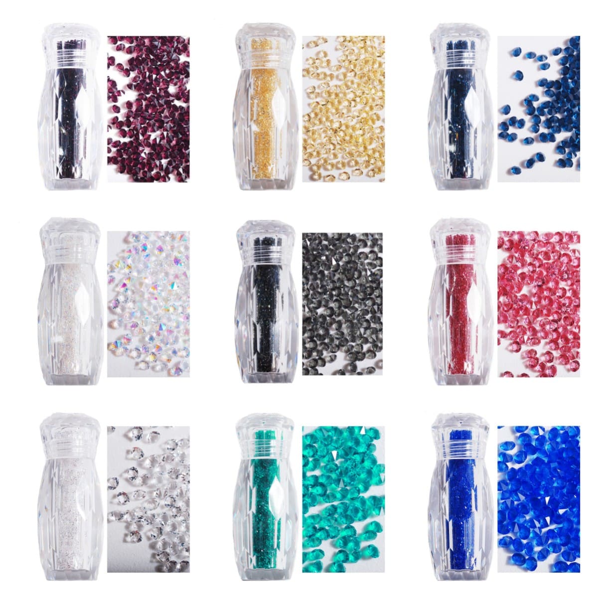 High quality, a variety of styles can be selected.3D rhinestone nail art decorations. - Image 7