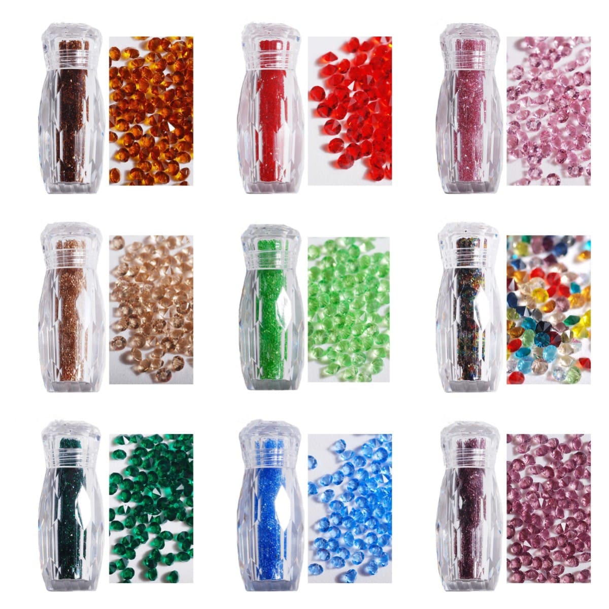 High quality, a variety of styles can be selected.3D rhinestone nail art decorations. - Image 6