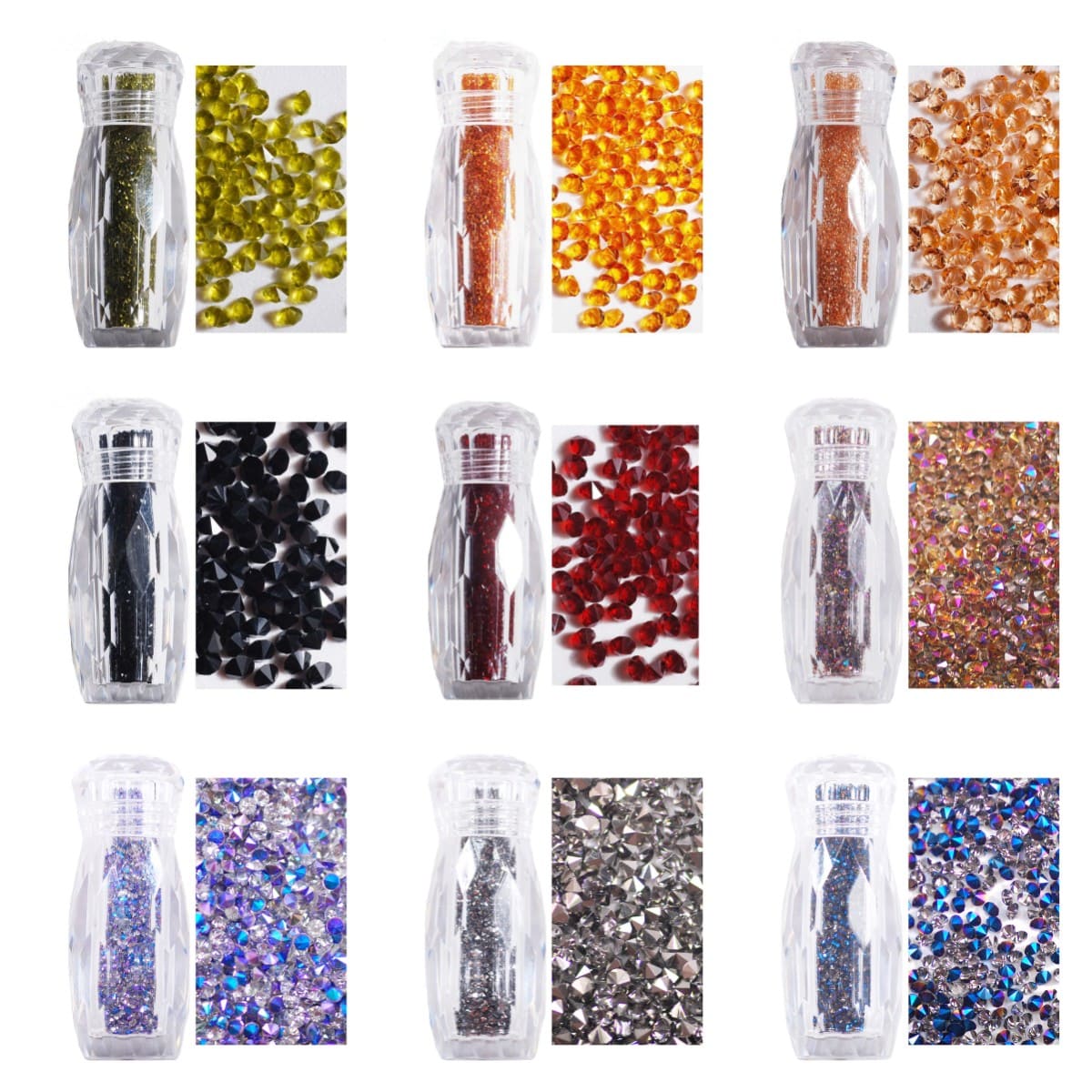 High quality, a variety of styles can be selected.3D rhinestone nail art decorations. - Image 5