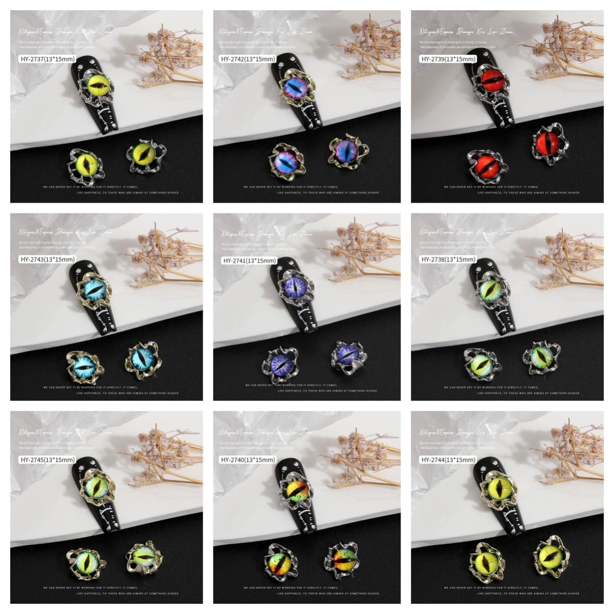 Hell Demon Mens Chinese Dragon Claw Gothic Punk Halloween nail Accessories - Image 5