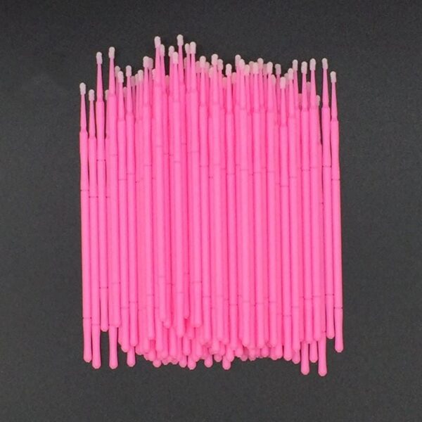 Eyelash Micro Brush Lash Primer Applicator, Mascara Brushes for Eyelash Extension, Makeup, Disposable Micro Applicator Brush Micro Eyelash Swabs - Image 2