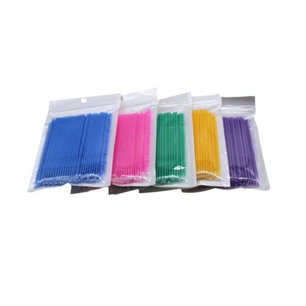 Eyelash Micro Brush Lash Primer Applicator, Mascara Brushes for Eyelash Extension, Makeup, Disposable Micro Applicator Brush Micro Eyelash Swabs - Image 6