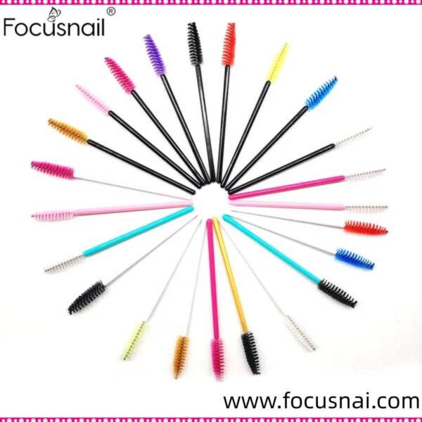Disposable Plastic Handle Nylon Mascara Brush Eyelash Extension Micro Brush