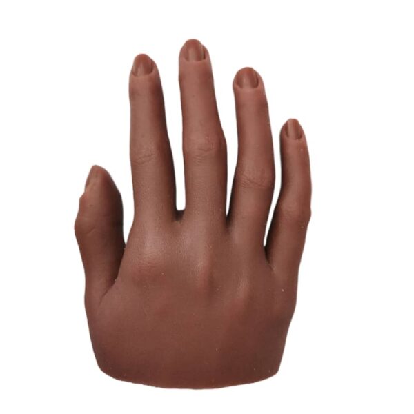 Nail art silicone practice hand flexi finger produce nail mannequin trainer silicone training nail hand tool - Image 7