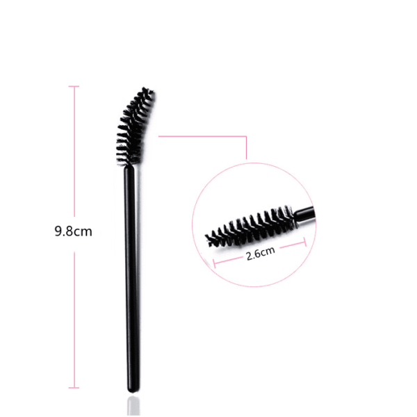 Disposable Plastic Handle Nylon Mascara Brush Eyelash Extension Micro Brush - Image 2
