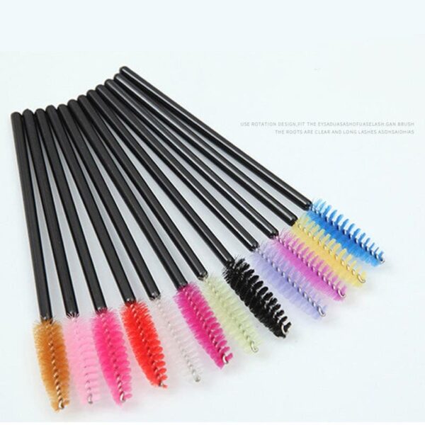 Disposable Plastic Handle Nylon Mascara Brush Eyelash Extension Micro Brush - Image 6