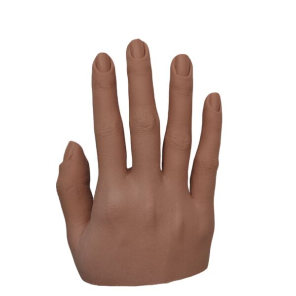 Nail art silicone practice hand flexi finger produce nail mannequin trainer silicone training nail hand tool - Image 6